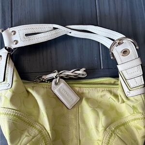 Coach green mini soho